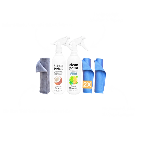 Cockpit Pflege & Scheiben-Set