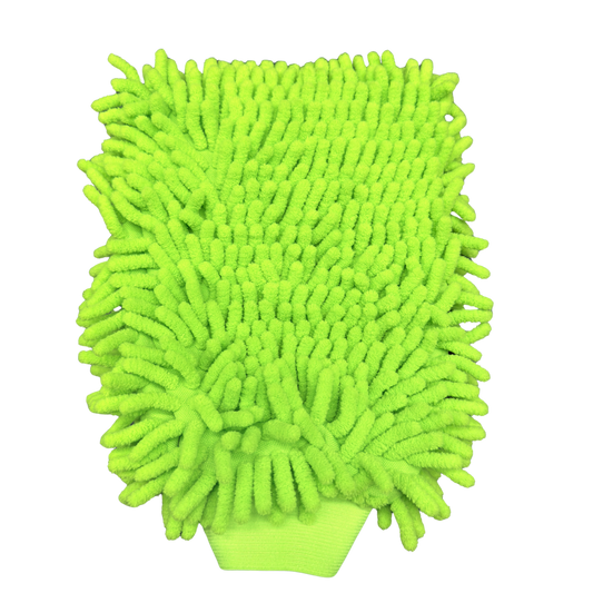 Chenille Waschhandschuh – Extra Large (Lime)