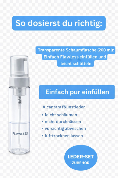 Leder Schaum Reinigungs-Set – für private Fahrzeugpflege