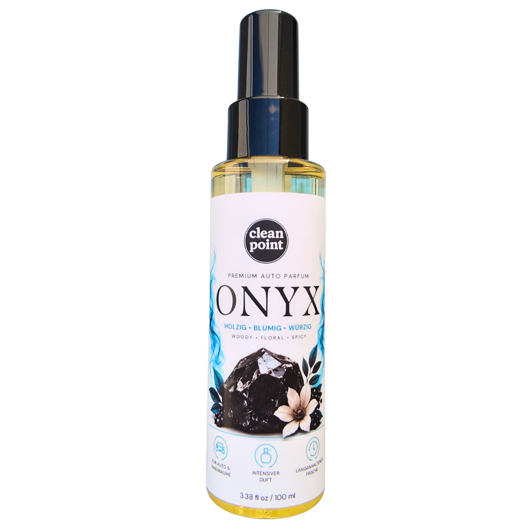 ONYX Premium Auto Parfum 100 ml von Clean Point – holziger, blumiger und würziger Duft