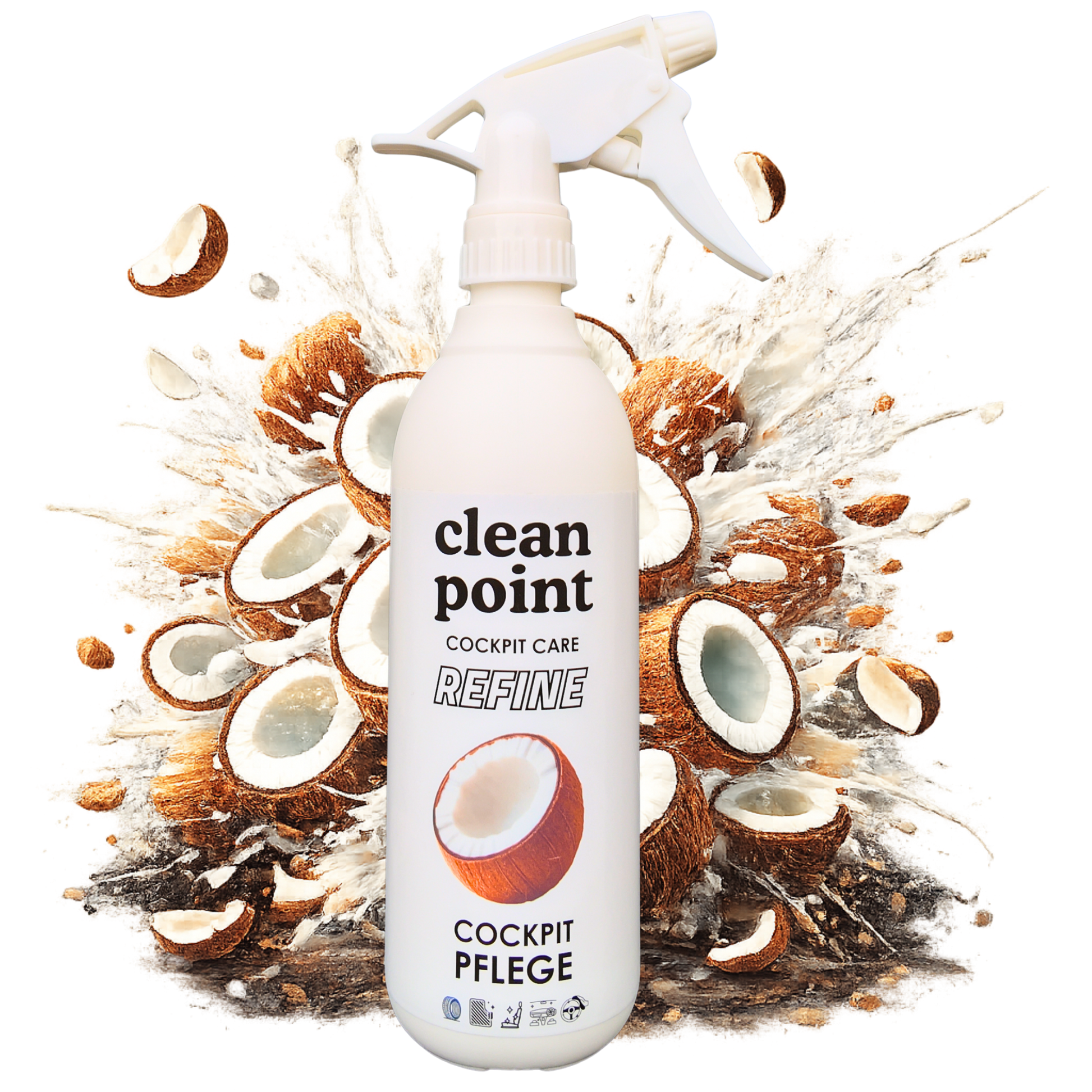 Clean Point Refine Cockpitpflege 500 ml seidenmattes Finish