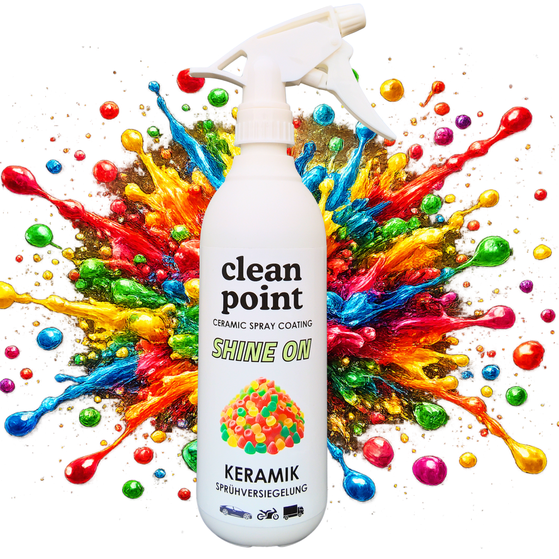 Clean Point Shine On Keramik Sprühversiegelung 500 ml mit Tutti Frutti Duft