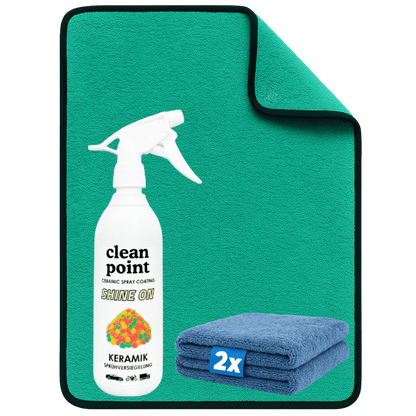 CleanPoint Keramik Sprühversiegelung Set mit XXL 700 GSM Trockentuch für Lackversiegelung, Glanz und Wasserabperleffekt