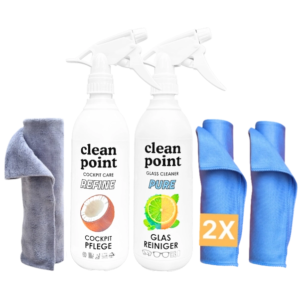 Cockpit Pflege & Scheiben-Set