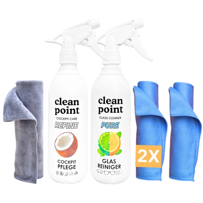 Cockpit Pflege & Scheiben-Set