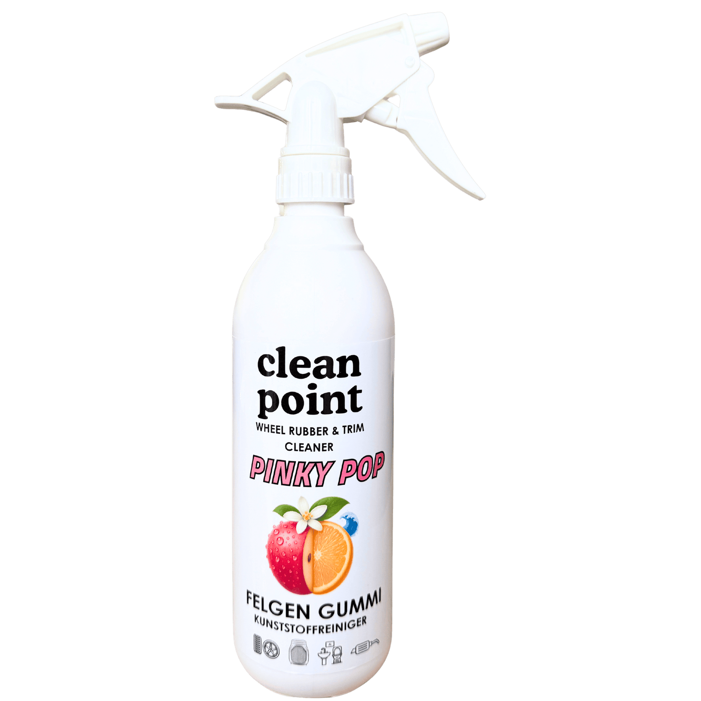 Felgenreiniger 500 ml Pinky Pop für Felgen, Reifen und Kunststoff am Auto